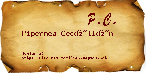 Pipernea Cecílián névjegykártya